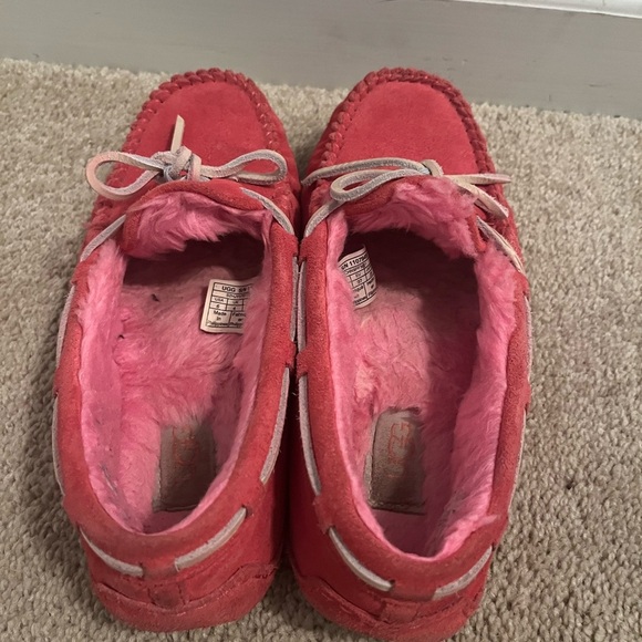 UGG Pink Suede Moccasins - Picture 10 of 17